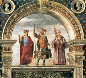 Decorazione Della Sala Del Gigli (dettaglio) — Domenico Ghirlandaio