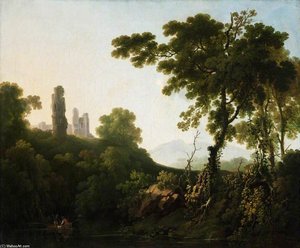 Sunset And Ruins — George Barret The Elder