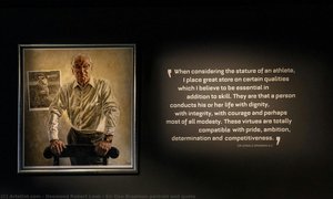 Sir Don Bradman Portrait And Quote — Desmond Robert Leak