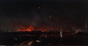 Bombardment Of Marghera On The Night Of May 24, 1849 — Ippolito Caffi