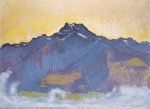 Les Dents Du Midi Depuis Chesières — Ferdinand Hodler