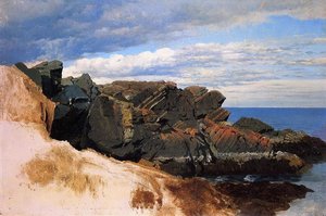 Rock Study At Nahant, Massachusetts — William Bradford