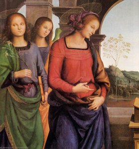 The Vision Of St Bernard (detail) — Vannucci Pietro (le Perugin)