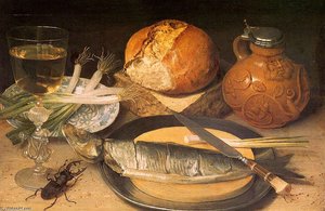 Still Life With Stag Beetle — Georg Flegel