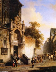 Coming Out Of Church — Cornelius Springer