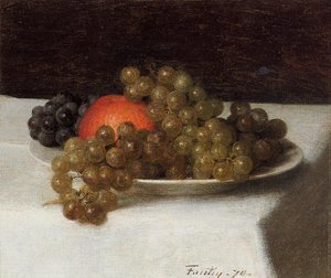 Apples And Grapes — Henri Fantin-latour