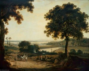 The Conflux Of The Severn And The Wye — George Barret Yaşlı
