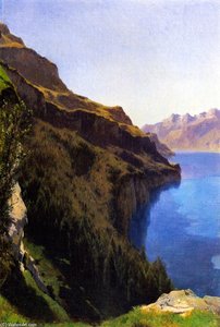 Cliffs Of Seelisberg, Lake Lucern — Alexandre Calame