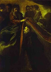St. Idelfonso Receiving The Chasuble From The Virgin — Diego Velázquez