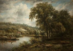 On The Thames — Waters, Frederick (william)