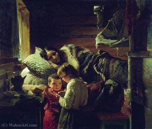At A Hunk Of Bread — Aleksei Ivanovich Korzukhin