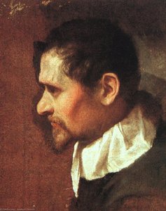 Self-portrait In Profile — Annibale Carracci