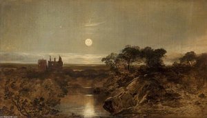 Dean Castle By Moonlight — Horatio Mcculloch
