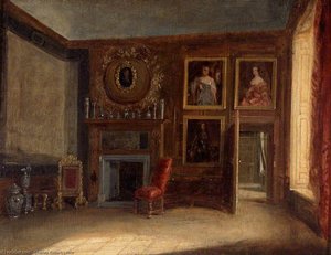 The Queen's Private Bedchamber, Hampton Court Palace — Charles Robert Leslie