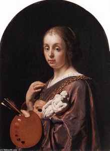 Pictura (an Allegory Of Painting) — Frans Van Mieris