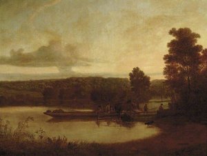 Horse Ferry Sunset — George Barret Yaşlı