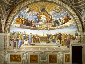 Estancias Vaticanas – La Disputa Del Sagrario Santo — Rafael