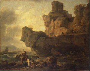 Rocks On A Seashore — Клод-жозеф Верне