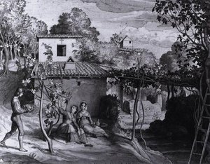 The View Of The Archpriest In Olevano — Julius Schnorr Von Carolsfeld