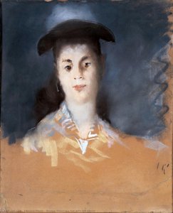 Frau Mit Hut Und Seidengauze — Édouard Manet