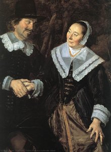 Family Group In A Landscape (detail) — Frans Hals