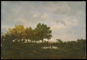 The Pond (la Mare) — Théodore Rousseau (pierre Etienne Théodore Rousseau)