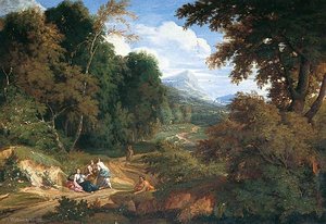 A Classical Landscape With Figures — Jan Frans Van Bloemen