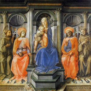 Madonna Enthroned With Saints — Filippo Di Tommaso Lippi