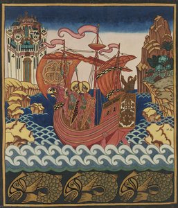 Saints Boris And Gleb On The Ship — Ivan Yakovlevich Bilibin