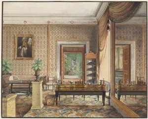 Arbeitszimmer Von Prinz Karl — Johann Philipp Eduard Gaertner