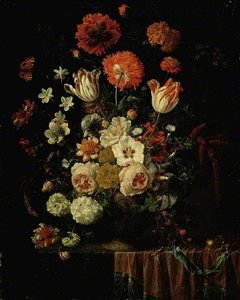 A Vase Of Flowers — Nicolaes Van Verendael