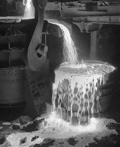 Tapping Open Hearth Furnace — David Plowden
