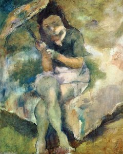 Woman With A Parasol — Julius Mordecai Pincas