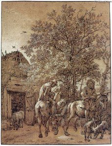 Horsemen Near A Barn — Paulus Potter