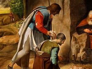 Die Verehrung Der Hirten (detail)_3 — Giorgione