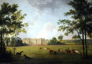 The Entrance Front, Burton Constable — George Barret The Elder