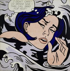 Drowning Girl — Roy Lichtenstein