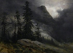 Storm Ved Handeck — Alexandre Calame