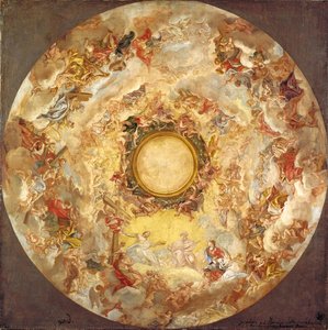 St. Agnes Is Received Into Heaven — Detto Baciccio Giovanni Battista Gaulli