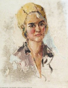 Head Of A Girl With A Yellow Hat — Lena Alexander