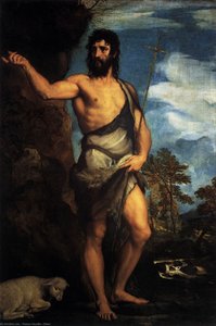 St John The Baptist In The Desert — Titian