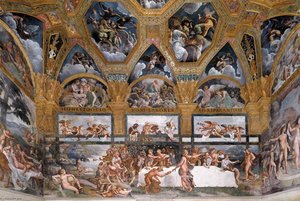 View Of The Sala Di Psiche (east Wall) — Giulio Romano