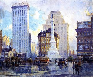 Columbus Circle — Colin Campbell Cooper