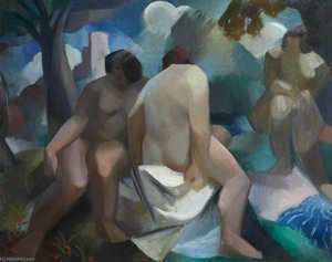 Bathers — Sir William George Gillies
