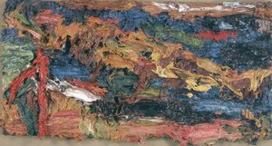 E.o.w. On Her Blue Eiderdown Iii — Frank Helmuth Auerbach