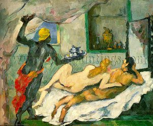 Napoli Öğleden Sonraki Partisi (rom Şarabı) — Paul Cézanne