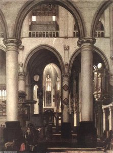 Interior Of A Church — Emanuel De Witte