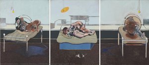 Three Studies Of Figures On Beds — Francis Bacon