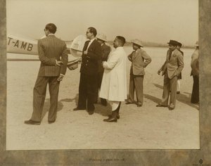 Curious Spectators Gathered To Witness A Plane — Samuel Dixon Bourne