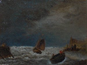 Marine — Andreas Schelfhout